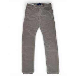 Scotch & Soda Ralston Corduroy Pants 31x34 Grey Cords Button Fly Organic Cotton